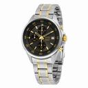 Seiko Chronograph Black Dial Two-tone Men's Watch SKS481