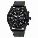 Seiko Chronograph Black Ion-plated Men's Watch SNDA21