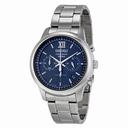 Seiko Chronograph Blue Dial Stainless Steel Men's Watch SSB137