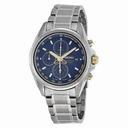 Seiko Chronograph Blue Sial Titanium Men's Watch SNDE59