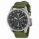Seiko Chronograph Green Dial Green Nylon Strap Men's Watch SNDA27