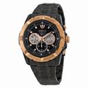 Seiko Chronograph Grey Dial Grey Ion-plated Men's Watch SRW028P1