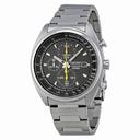 Seiko Chronograph Grey Dial Stainless Steel Men's Watch SNDF85