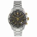 Seiko Chronograph Grey Dial Stainless Steel Men's Watch SSB057
