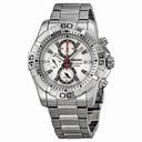 Seiko Chronograph Silver Dial Stainless Steel Men's Watch SNAE23