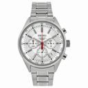 Seiko Chronograph Silver Dial Stainless Steel Men's Watch SSB035