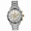 Seiko Chronograph Silver Dial Stainless Steel Men's Watch SSB051