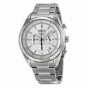 Seiko Chronograph Silver Dial Stainless Steel Men's Watch SSB085