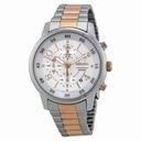 Seiko Chronograph Silver Dial Two-tone Men's Watch SNDW86