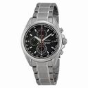 Seiko Chronograph Tachymeter Black Dial Titanium Men's Watch SNDC93