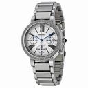 Seiko Chronograph White Dial Stainless Steel Ladies Watch SRW013