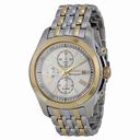 Seiko Classic Chronograph Silver Dial Two-tone Men's Watch SNAE32