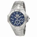 Seiko Coutura Kinetic Perpetual BLue Dial Stainless Steel Men's Watch SNP069