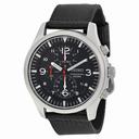 Seiko Criteria Chronograph Black Dial Black Nylon Men's Watch SNDA57