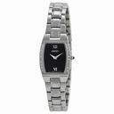 Seiko Diamond Steel Black Ladies Watch SUJE79