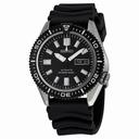 Seiko Divers Black Dial Black Rubber Strap Men's Watch SKZ327