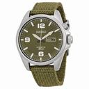 Seiko Green Dial Green Canvas Men's Watch SMY141