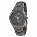 Seiko Kinetic Black Dial Black Ion-plated Men's Watch SKA649