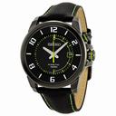 Seiko Kinetic Black Dial Fabric and Leather Strap Men's Watch SKA557
