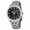 Seiko Kinetic Black Dial Stainless Steel Men's Watch SKA585