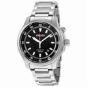 Seiko Kinetic Black Dial Stainless Steel Men's Watch SKA685