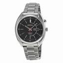 Seiko Kinetic Black Dial Stainless Steel Men's Watch SMY119