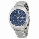 Seiko Kinetic Blue Dial Stainless Steel Kens Watch Smy121