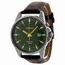 Seiko Kinetic Green Dial Leather Men's Watch SKA533