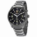 Seiko Kinetic Grey Dial Grey Ion-plated Men's Watch SKA707