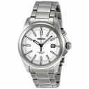 Seiko Kinetic Movement White Dial Stainless Steel Men's Watch SKA461