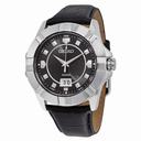 Seiko Lord Black Dial Black Leather Men's Watch SUR131