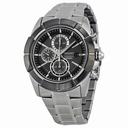 Seiko Lord Chronograph Black Dial Stainless Steel Men's Watch SNDE69
