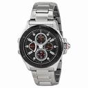 Seiko Lord GMT Multi-Function Black Dial Stainless Steel Men's Watch SRL035