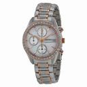 Seiko Mother of Pearl Dial Two-Tone Stainless Steel Chronograph Ladies Watch SNDY18
