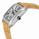 Seiko Multifunction Silver Dial Tan Leather Ladies Watch SKY737P2