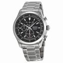 Seiko Neo Classic Alarm Perpetual Black Dial Stainless Steel Men's Watch SPC125