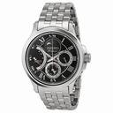 Seiko Premier Black Dial Multifunction Moonphase Kinetic Drive Men's Watch SRX005