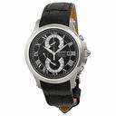Seiko Premier Chronograph Black Dial Black Leather Men's Watch SPC067P2