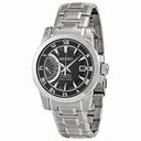 Seiko Premier Kinetic Black Dial Stainless Steel Bracelet Men's Watch SRG009