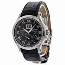 Seiko Premier Kinetic Perpetual Automatic GMT Black Dial Men's Watch SNP041P2