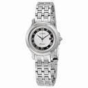 Seiko Premier Silver and Black Dial Stainless Steel Ladies Watch SXDE41