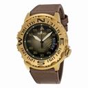 Seiko Prospex Green Dial Brown Leather Strap Men's Watch SRP580