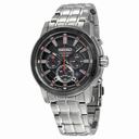 Seiko Recraft Solar Chronograph Black Dial Stainless Steel Men's Watch SSC389