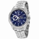 Seiko Recraft Solar Chronograph Blue Dial Stainless steel Men's Watch SSC381