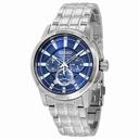 Seiko Recraft Solar Chronograph Blue Dial Stainless Steel Men's Watch SSC387