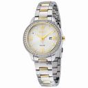Seiko Recraft Solar Mother of Pearl Dial Two-tone ladies Watch SUT246