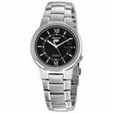 Seiko Series 5 Automatic Black Dial Stainless Steel Men's Watch SNKA23