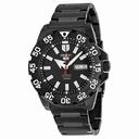 Seiko Series 5 Black Dial Black Ion-plated Men's Watch SRP489