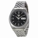 Seiko Series 5 Black Dial Stainless Steel Men's Watch SNK135