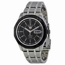 Seiko Series 5 Black Dial Stainless Steel Men's Watch SRP297